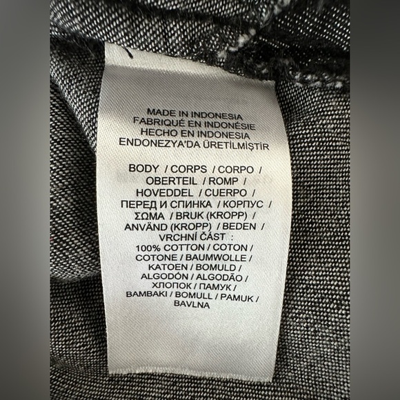 Ralph Lauren Denim Shift Dress in Charcoal Color Size Large - Picture 4 of 11